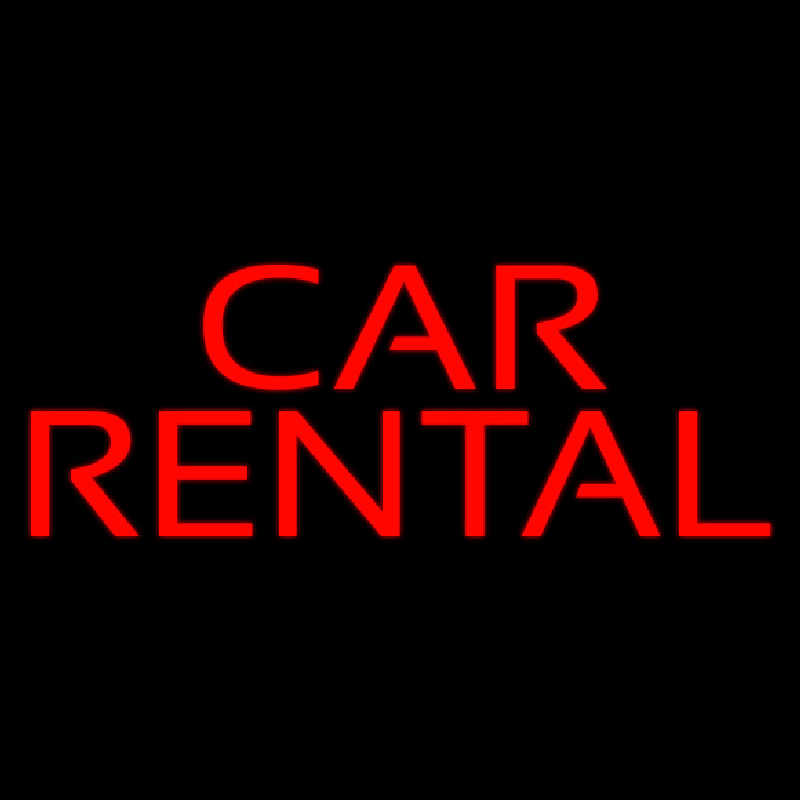 Car Rental Neon Sign