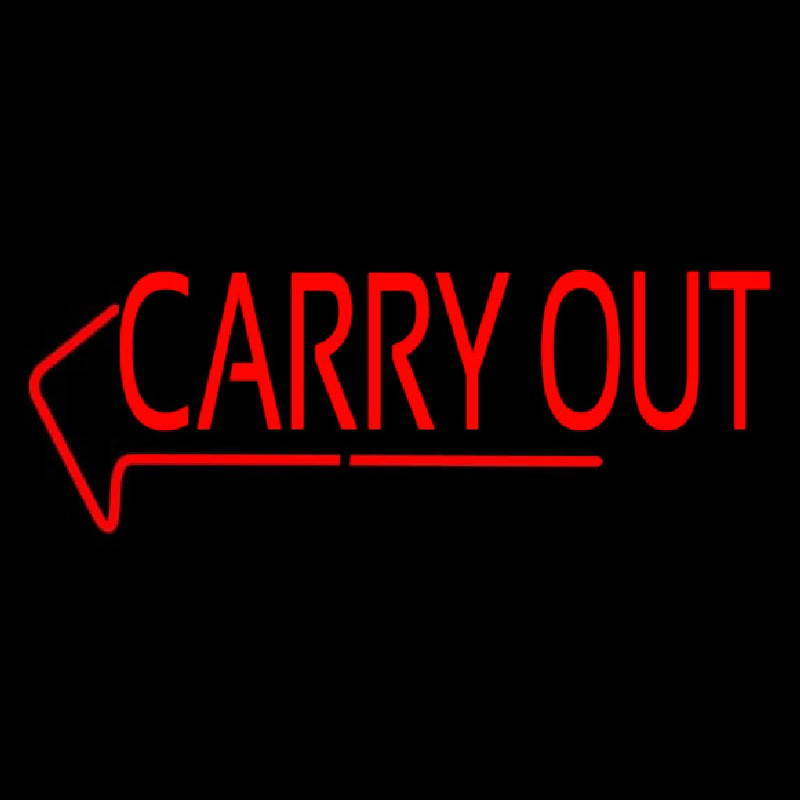 Carry Out Neon Sign