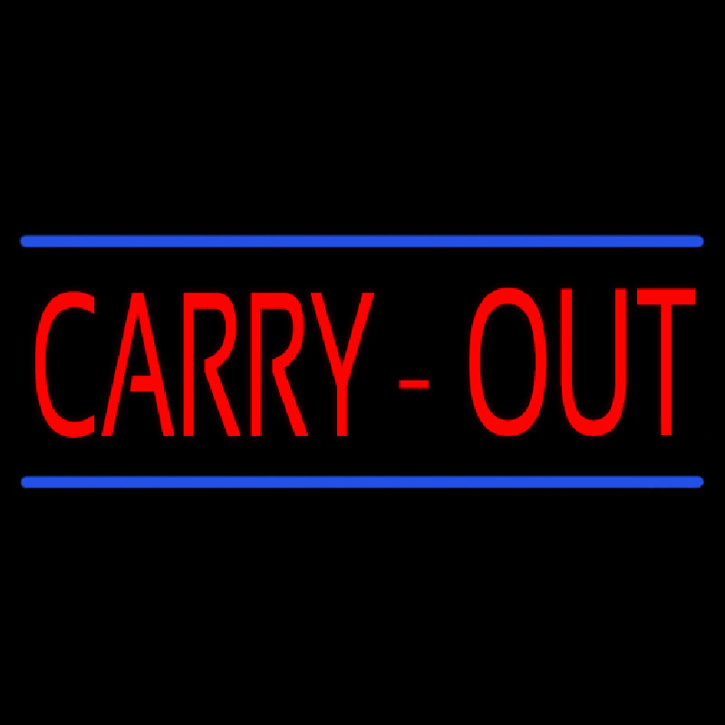 Carry Out Neon Sign