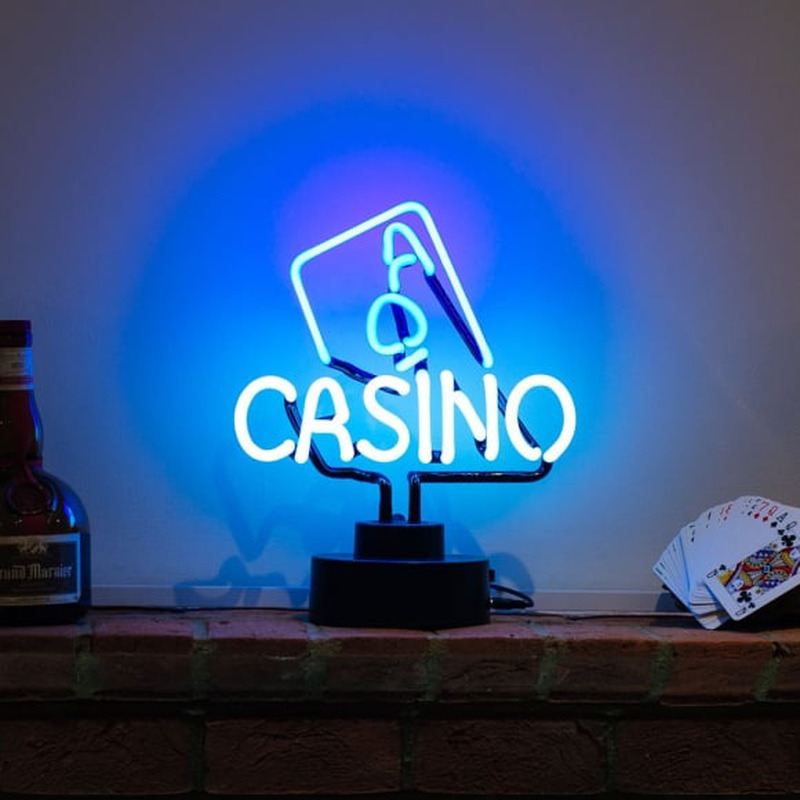 Casino Desktop Neon Sign