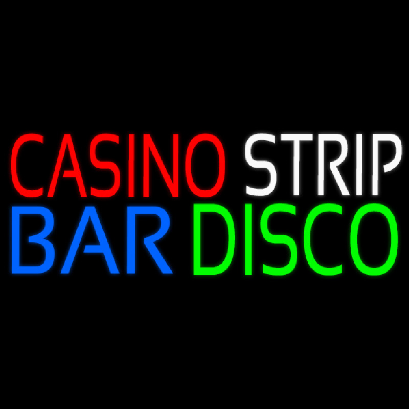 Casino Strip Bar Disco Neon Sign