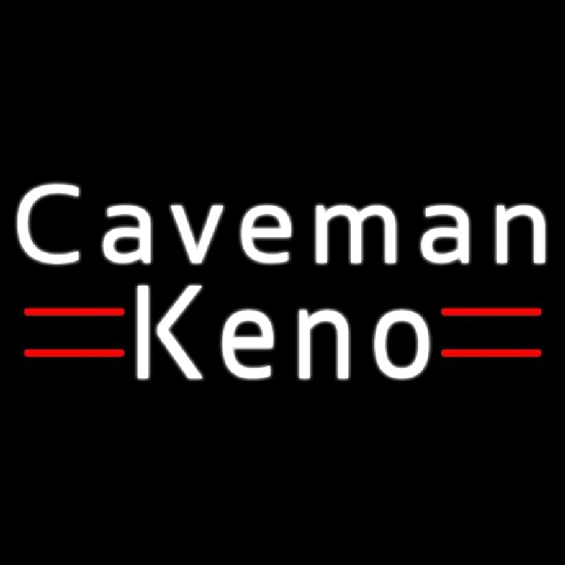 Caveman Keno 1 Neon Sign