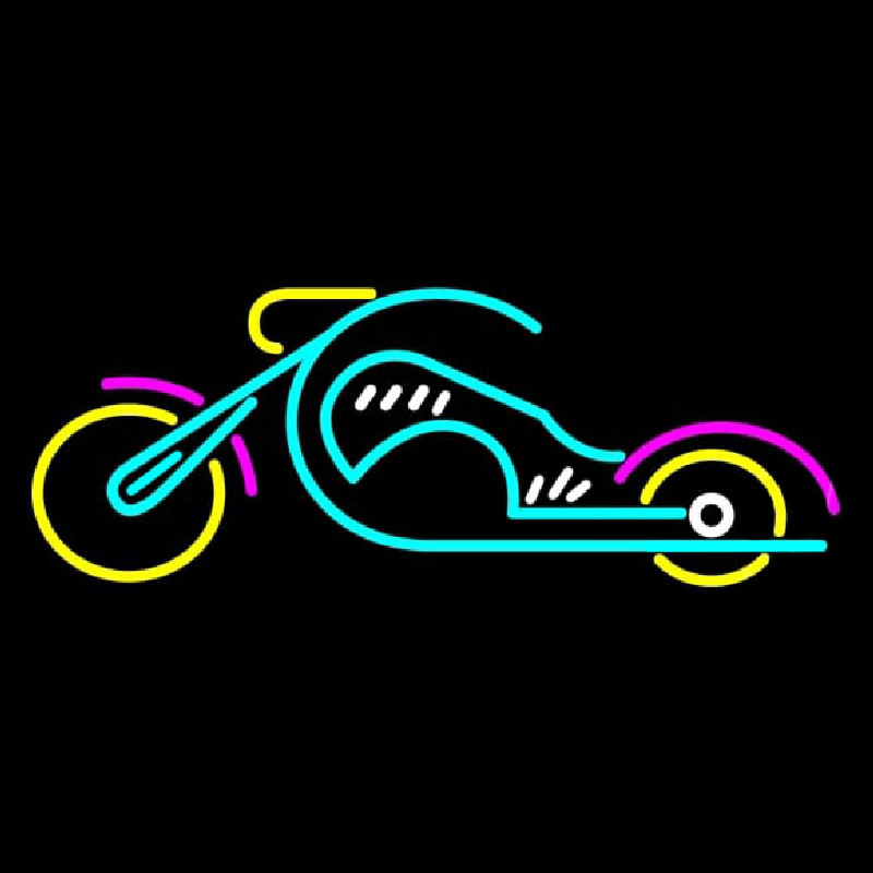 Chopper Motorcycle Neon Sign