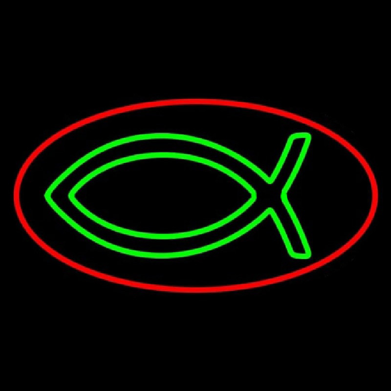 Christian With Border Neon Sign