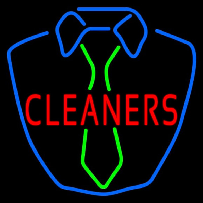 Cleaners Shirt Logo Neon Sign