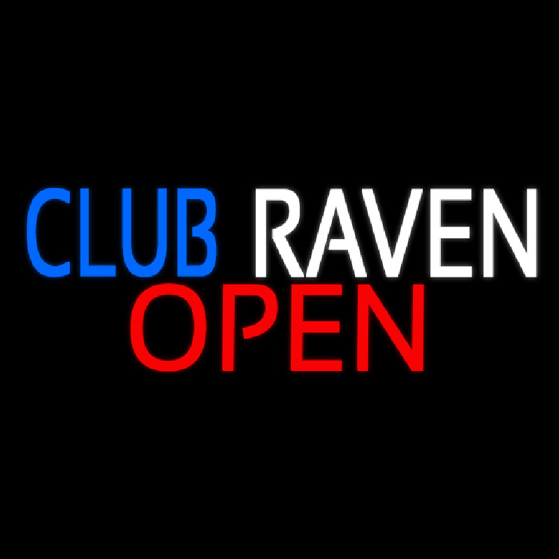 Club Raven Neon Sign