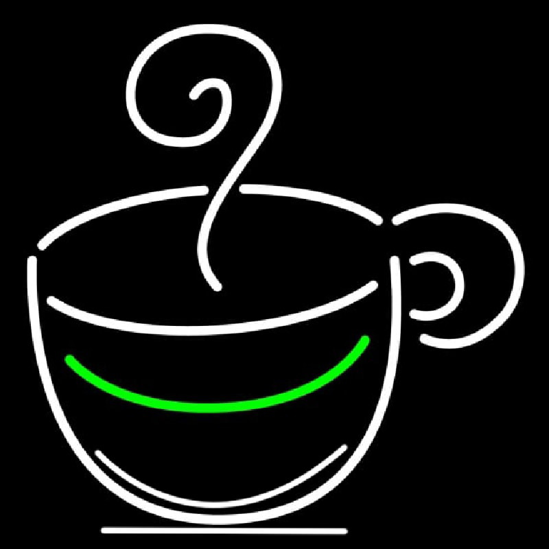 Coffee Cup Logo Neon Sign