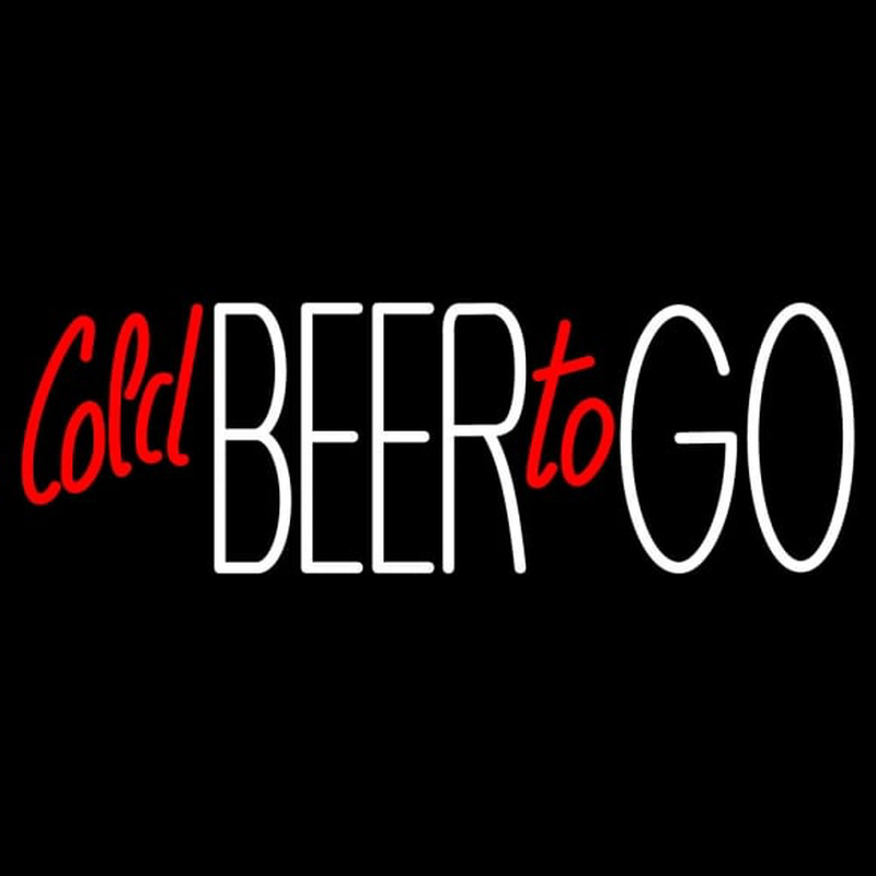 Cold Beer To Go Neon Sign