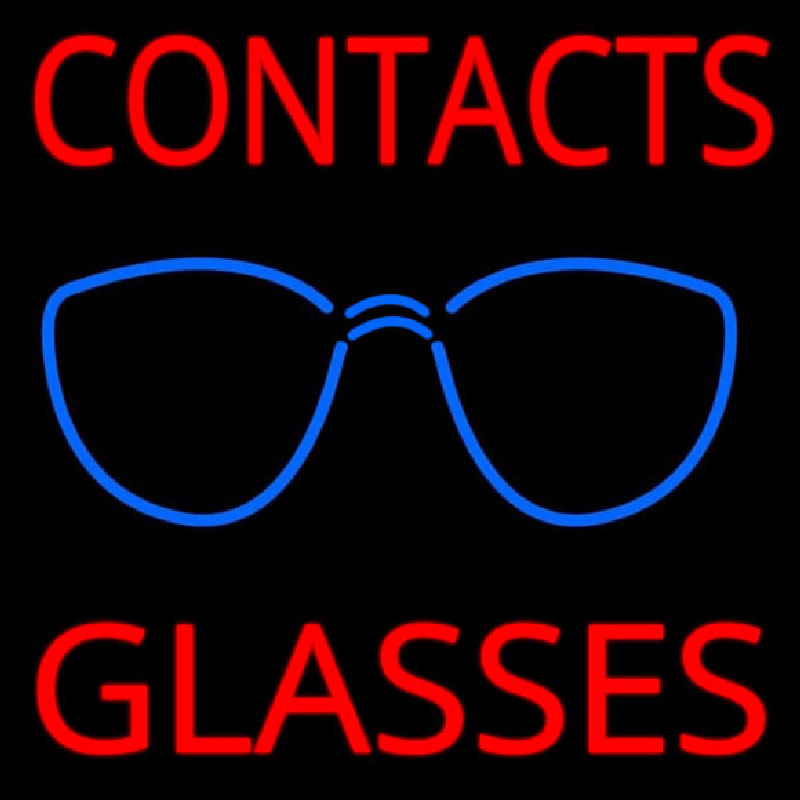 Contact Glasses Neon Sign