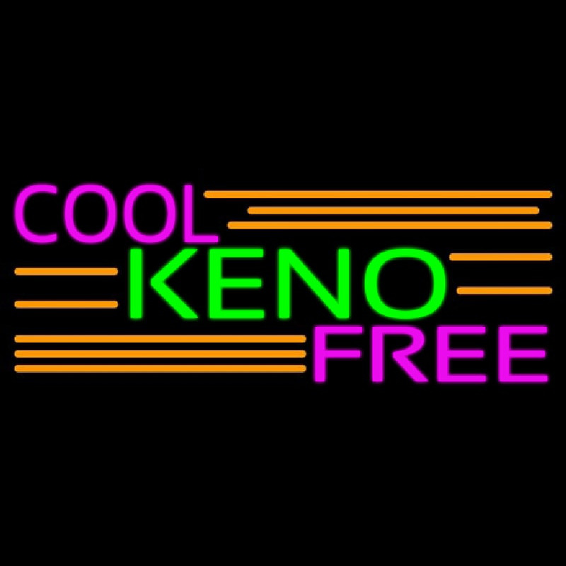 Cool Keno Free 4 Neon Sign
