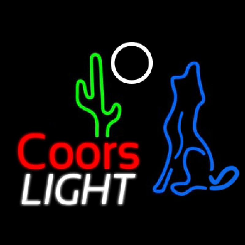 Coors Light Coyote Neon Sign Neonsignsus Coors Light Coyote Neon Sign
