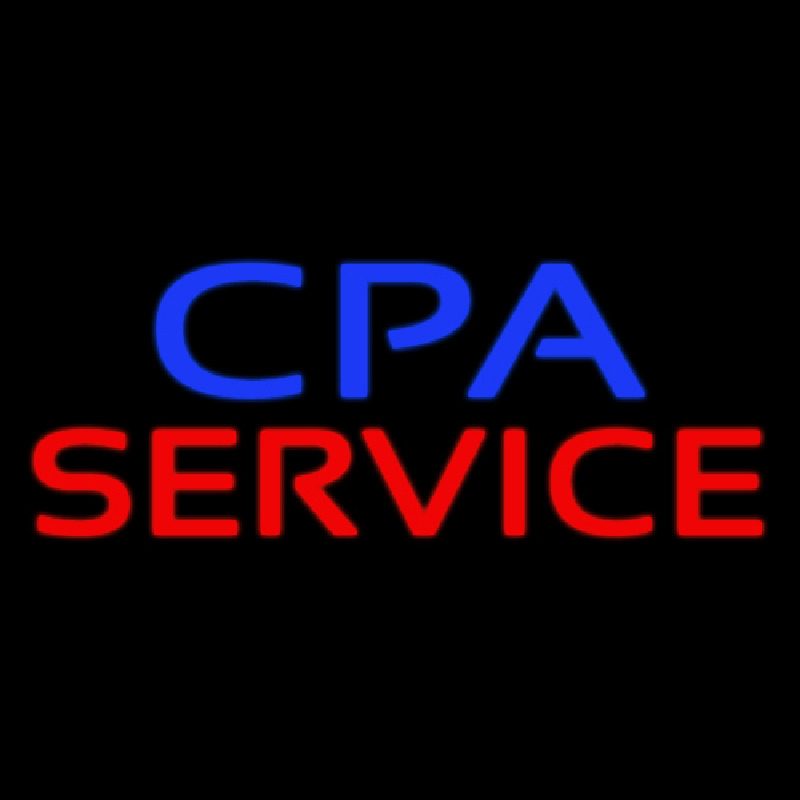 Cpa Service Neon Sign