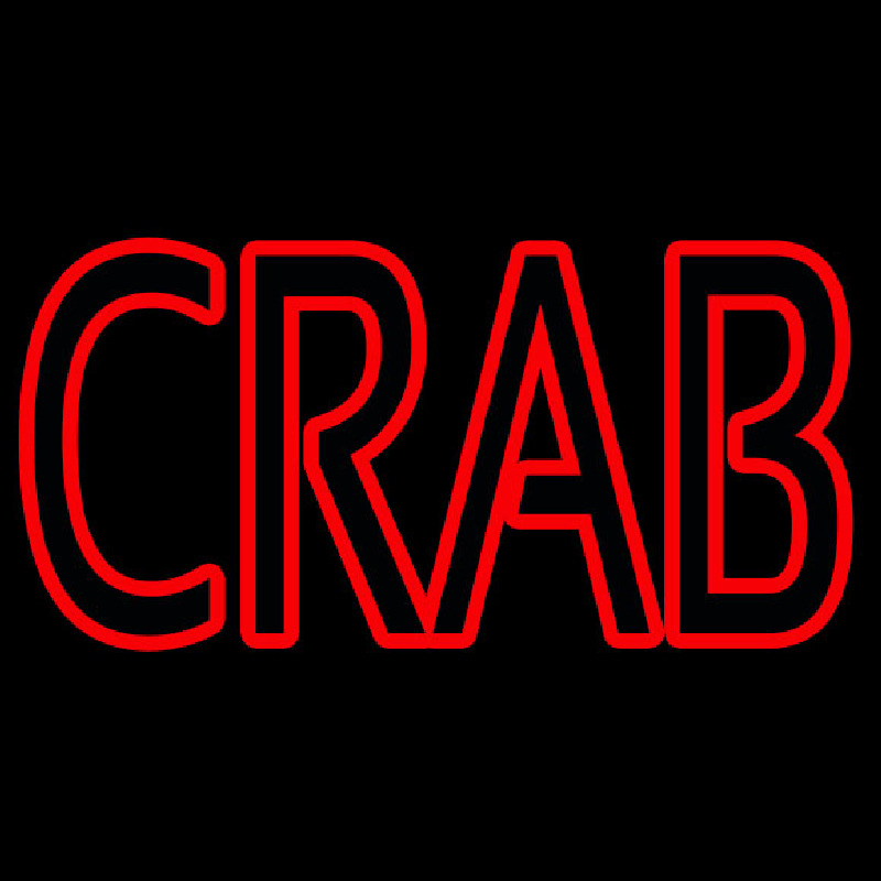 Crab Block 2 Neon Sign