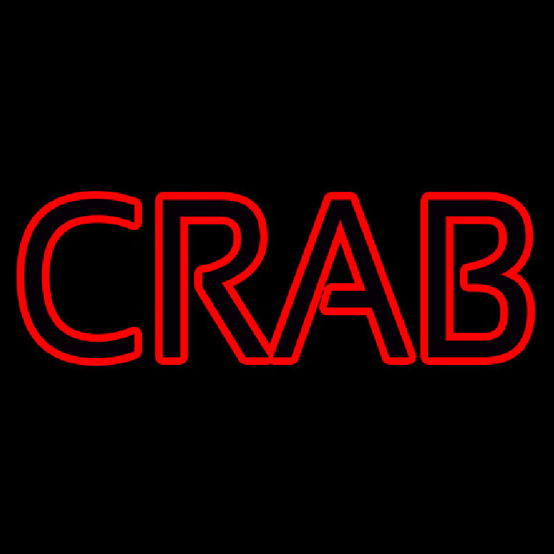 Crab Block Neon Sign