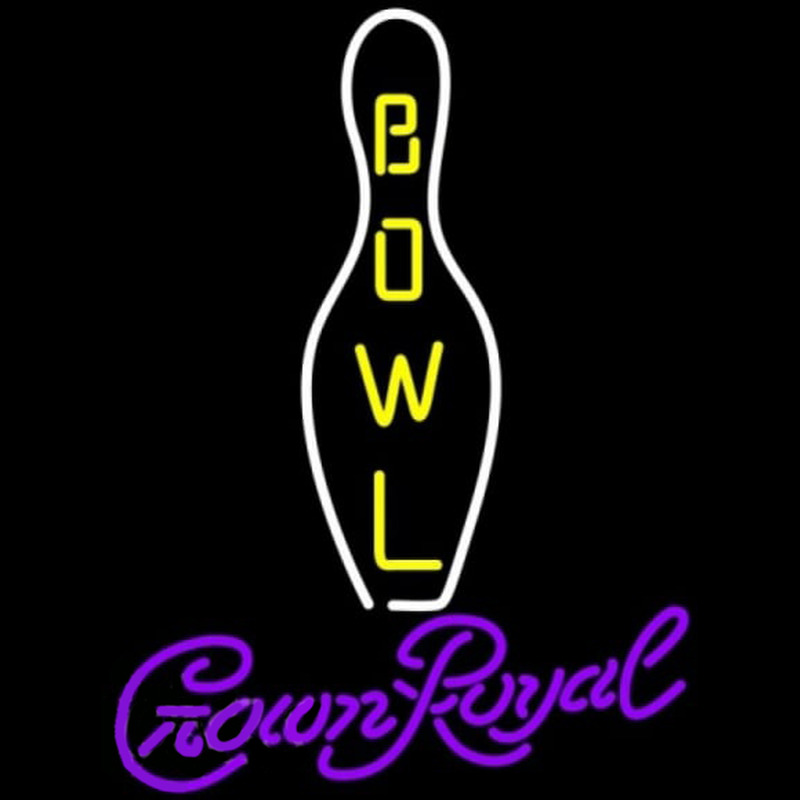 Crown Royal Bowling Beer Sign Neon Sign