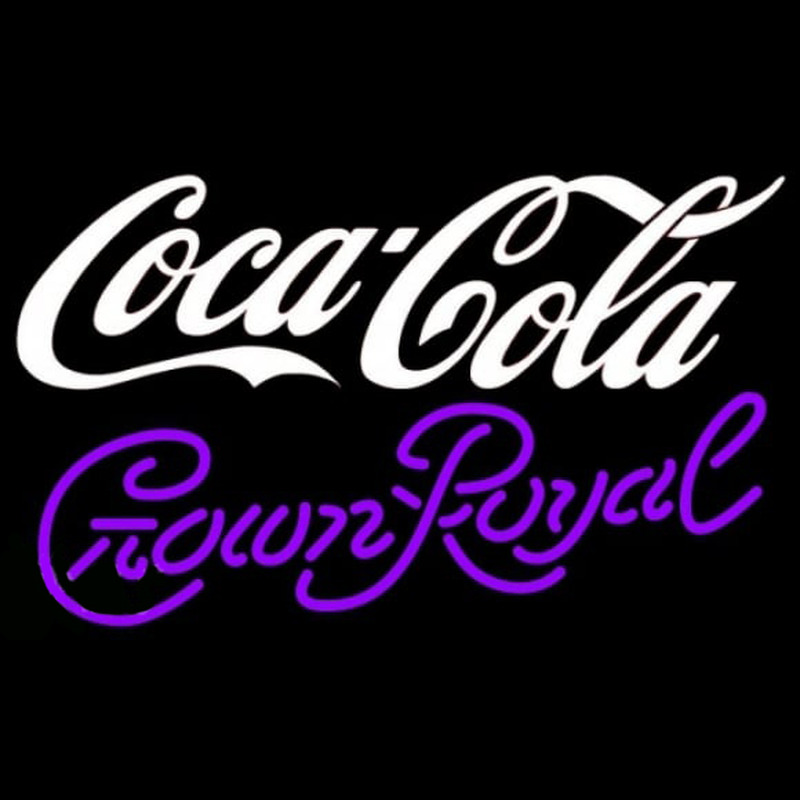 Crown Royal Coca Cola White Beer Sign Neon Sign
