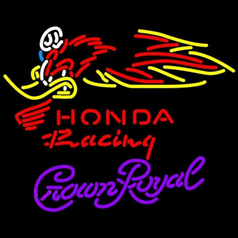 Crown Royal Honda Racing Woody Woodpecker Crf 250 450 Motorcycle Beer Sign Neon Sign