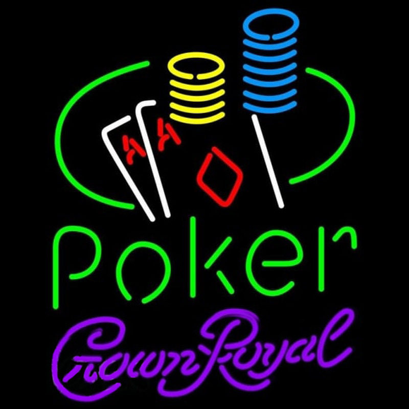Crown Royal Poker Ace Coin Table Beer Sign Neon Sign