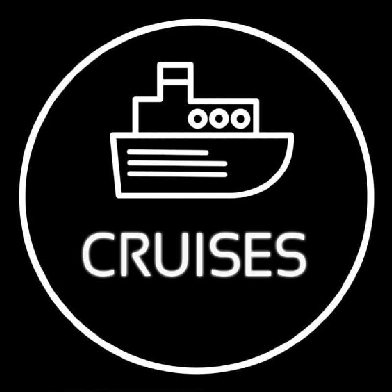 Cruises Icon Button Neon Sign