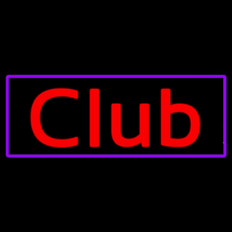 Cursive Club Neon Sign