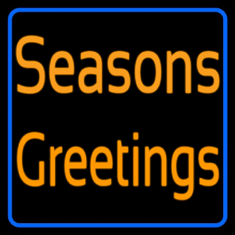 Cursive Seasons Greetings1 Neon Sign