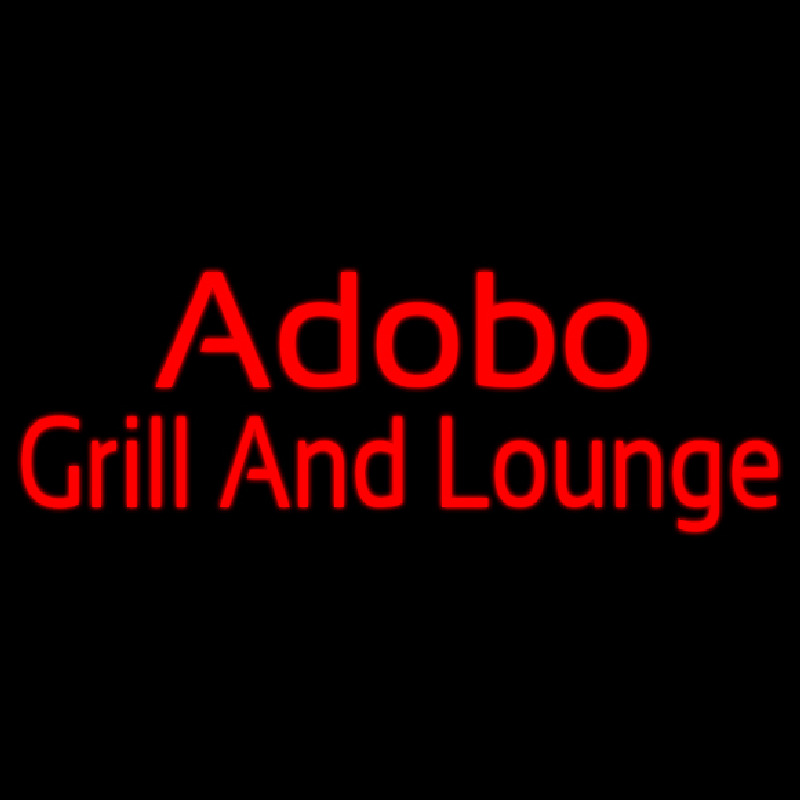 Custom Adobo Grill And Lounge 2 Neon Sign