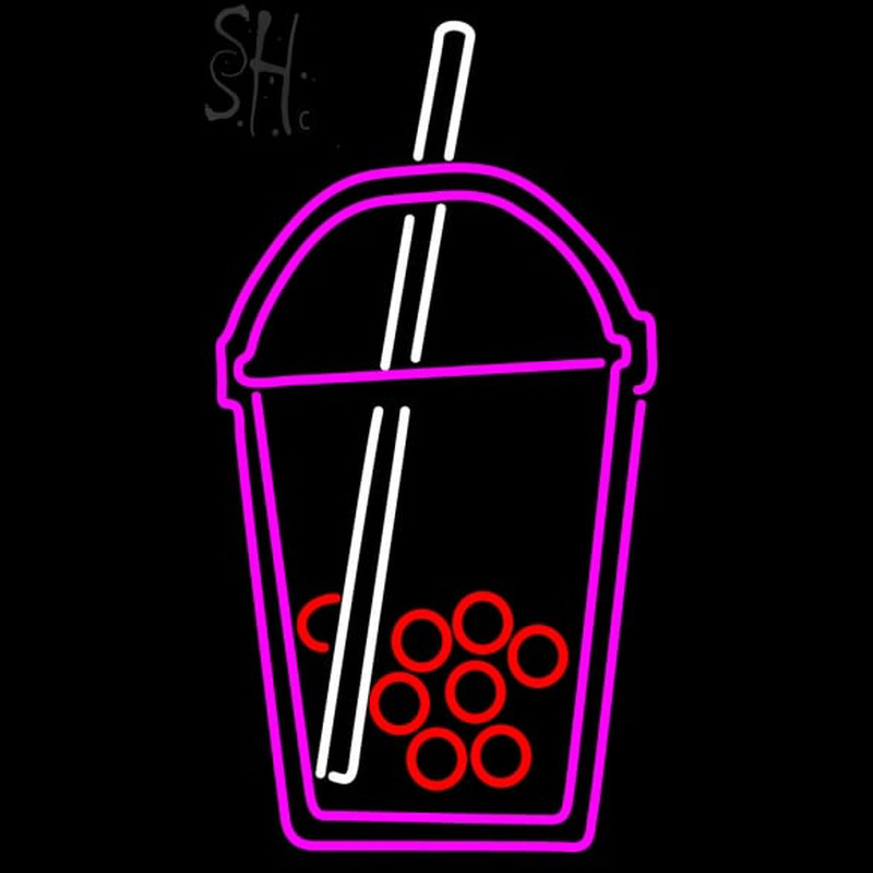 Custom Boba Tea Symbol 1 Neon Sign