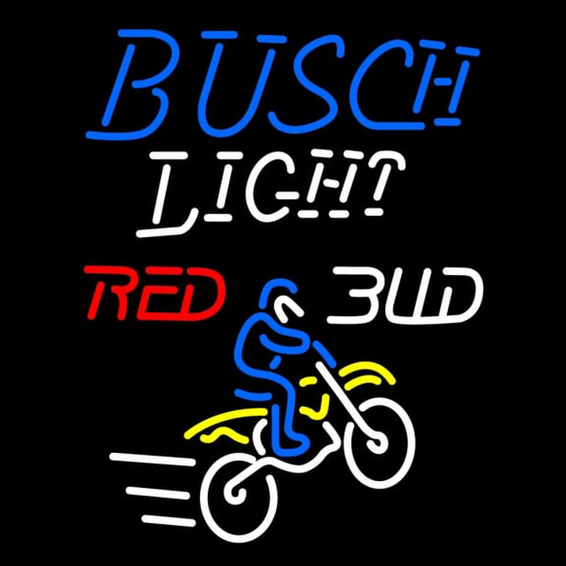 Custom Busch Light Motocross Neon Sign