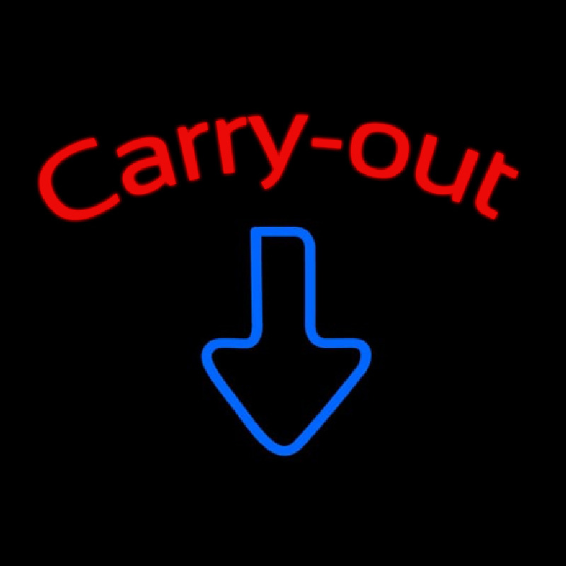 Custom Carry Out 1 Neon Sign