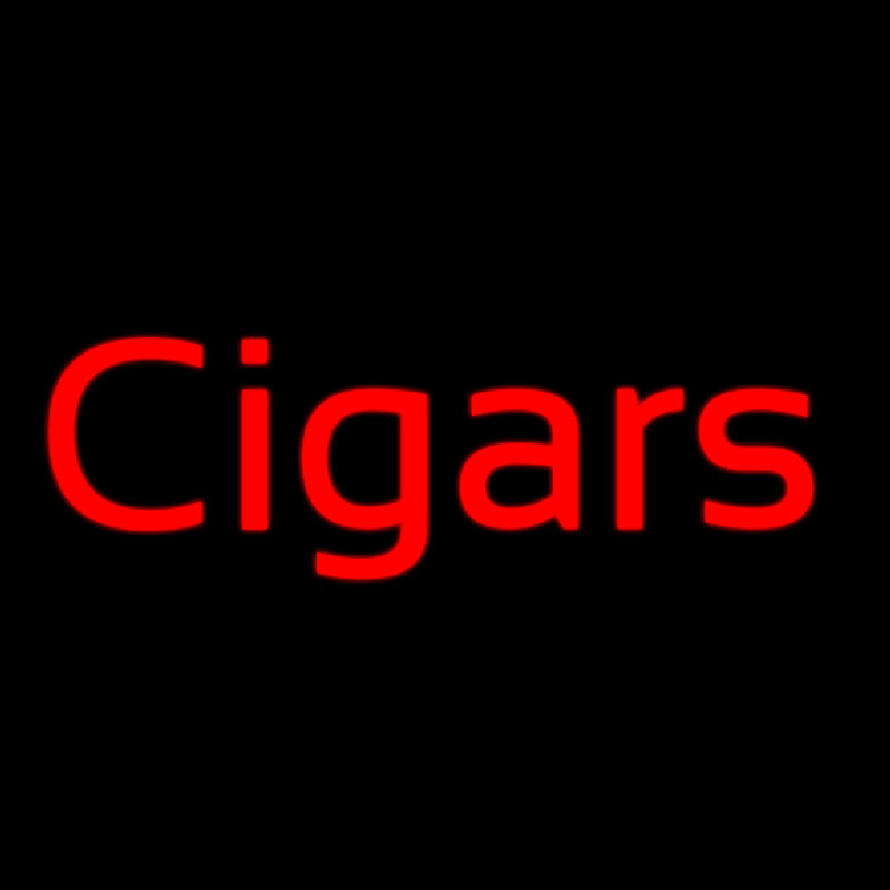 Custom Cigars 2 Neon Sign