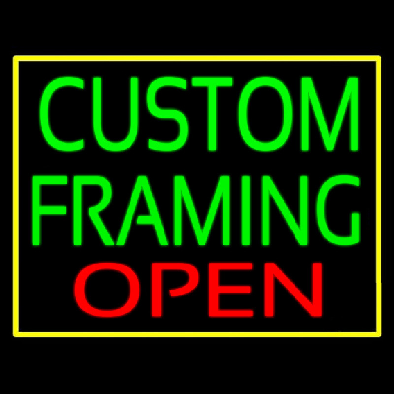 Custom Framing Open Frame Border Neon Sign