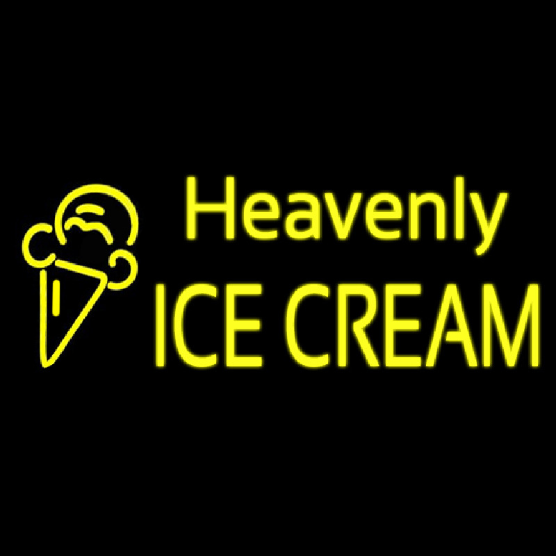 Custom Heavenly Ice Cream Cone Neon Sign