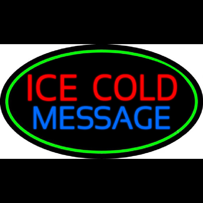 Custom Ice Cold Cold Drinks Neon Sign