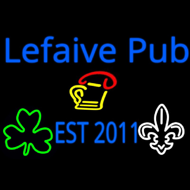 Custom Lefaive Pub Est 2011 Neon Sign