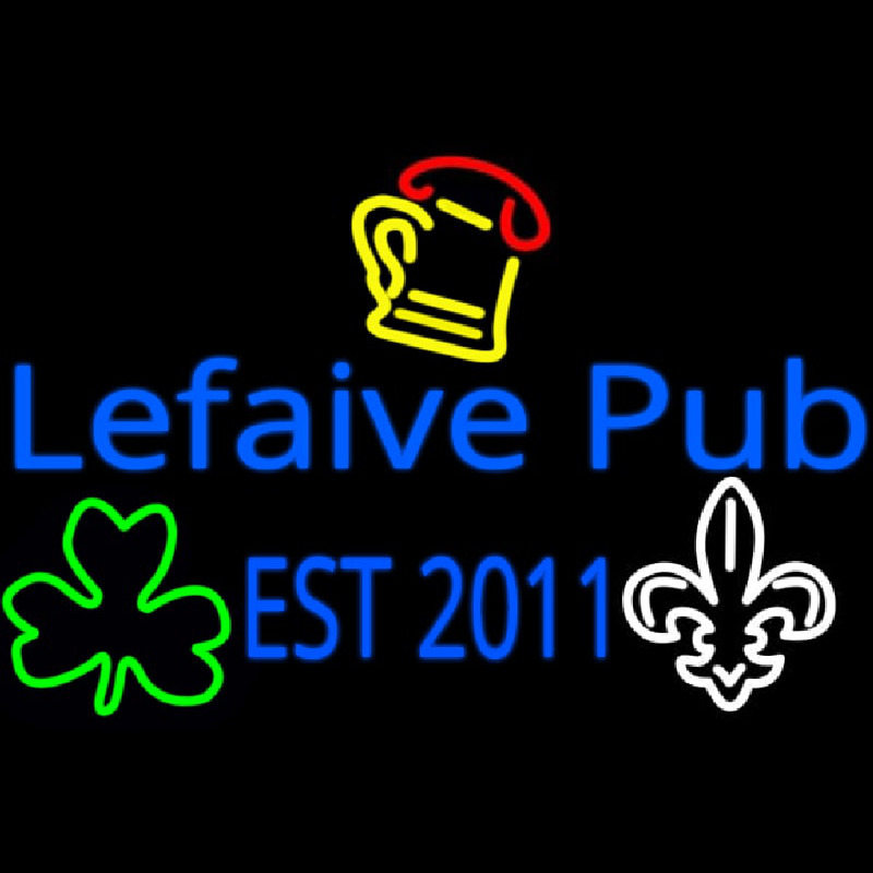 Custom Lefaive Pub Est 2011 Neon Sign