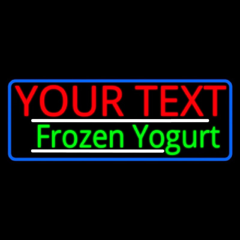 Custom Made Frozen Yogurt Neon Sign