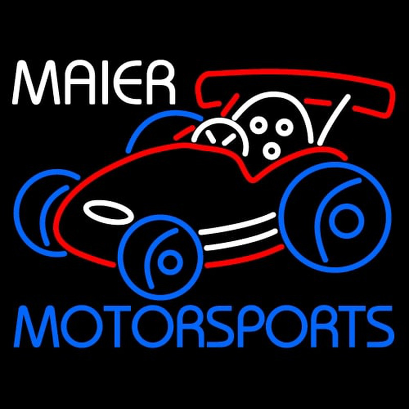 Custom Maier Motorspots Go Kart Neon Sign