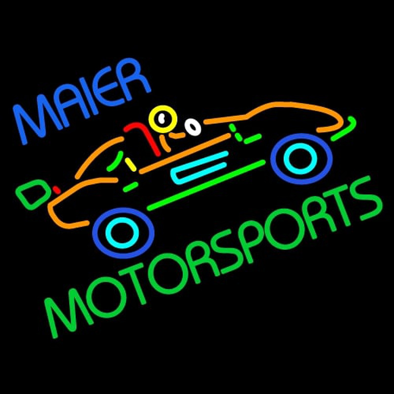 Custom Maier Motorspots Go Kart Neon Sign