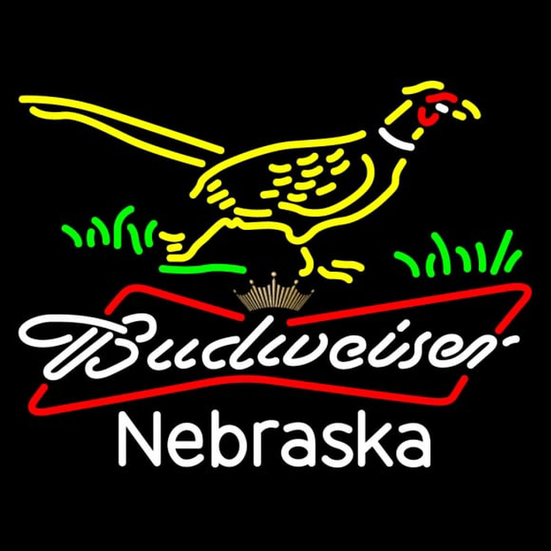 Custom Pheasant Budweiser Tie Crown Neon Sign