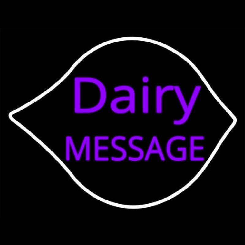 Custom Purple Dairy Neon Sign