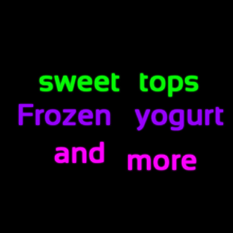 Custom Sweet Tops Frozen Yogurt And More 1 Neon Sign