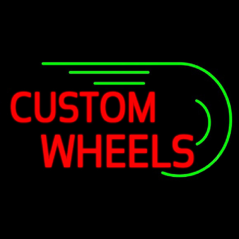 Custom Wheels Neon Sign
