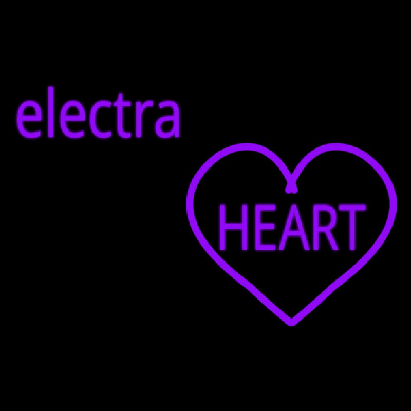 Cute Electra Heart Girls Neon Sign