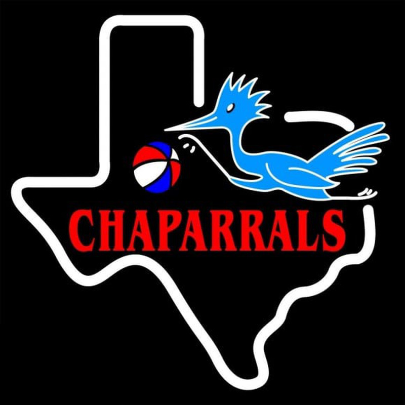 Dallas Te as Chaparrals Logo Neon Sign