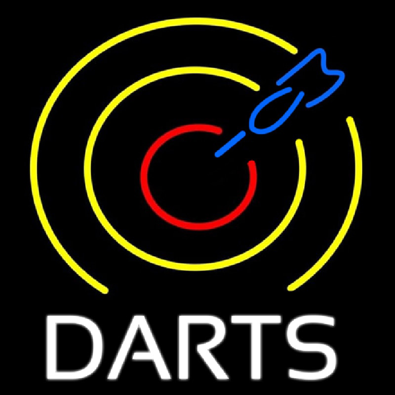 Dart Board Neon Sign