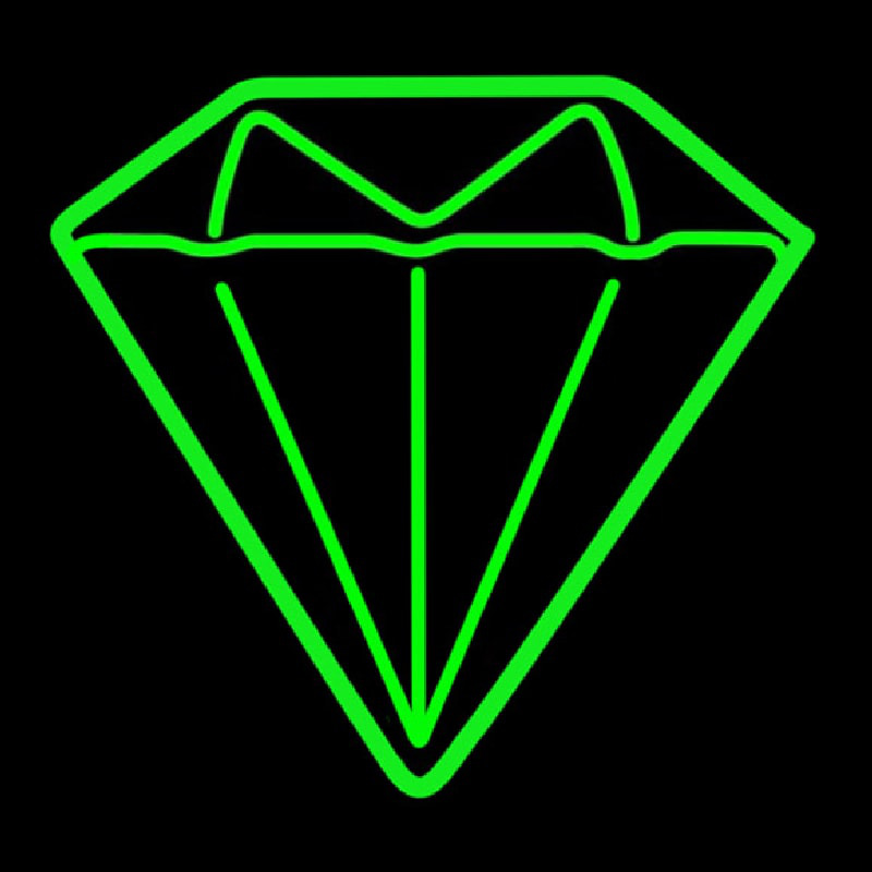 Diamond Green Logo Neon Sign