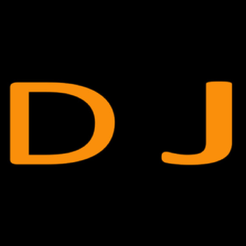 Dj Orange 1 Neon Sign