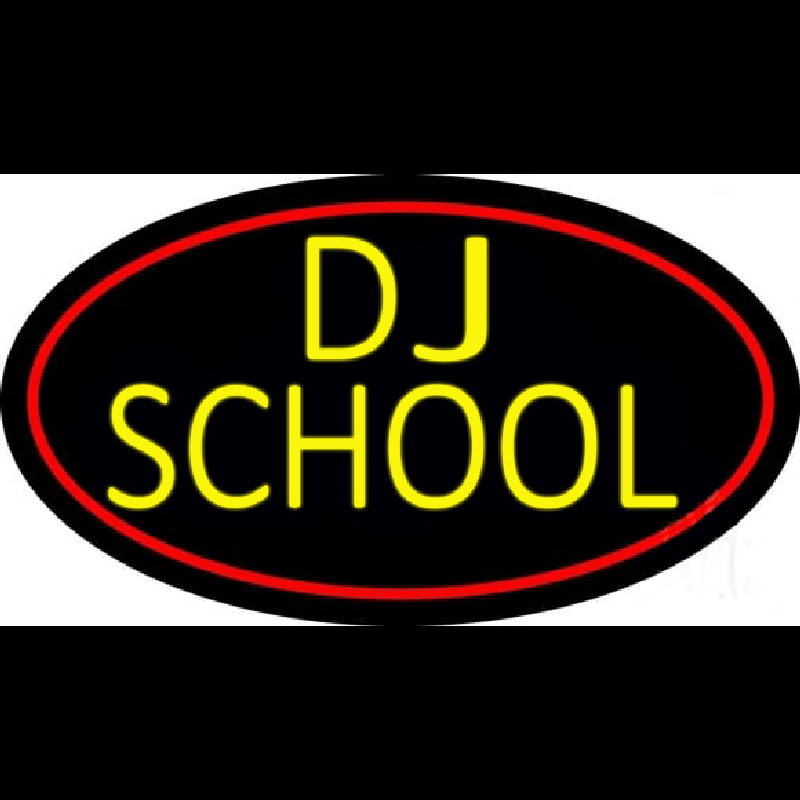 Dj School Neon Sign