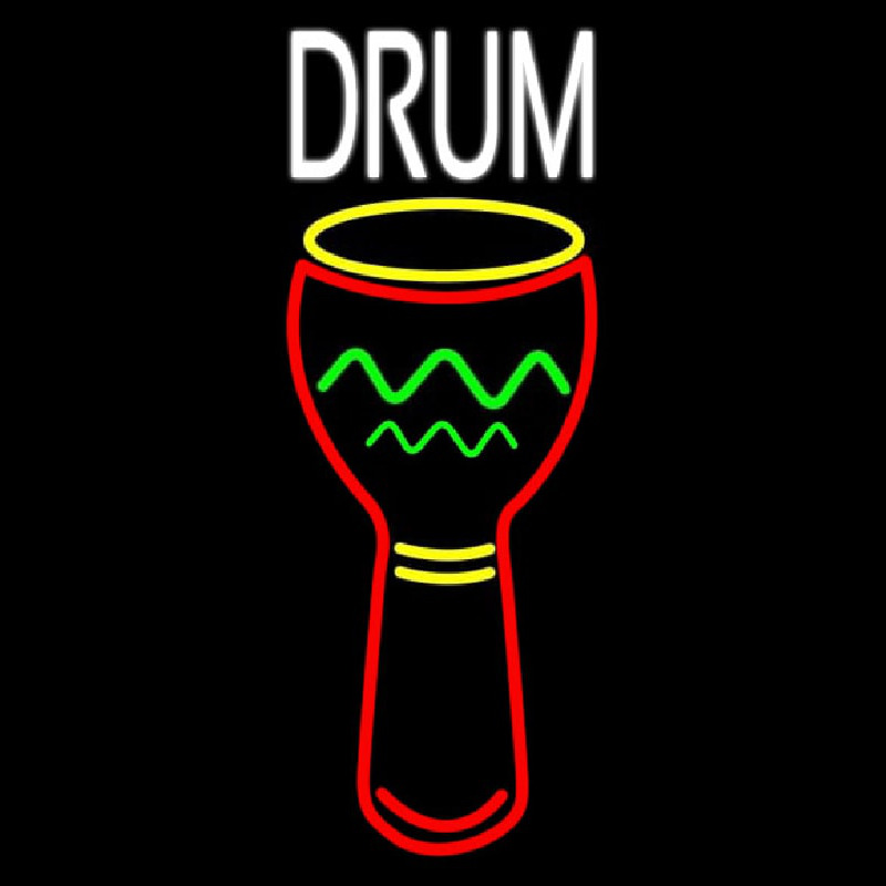 Djembe Drum 1 Neon Sign