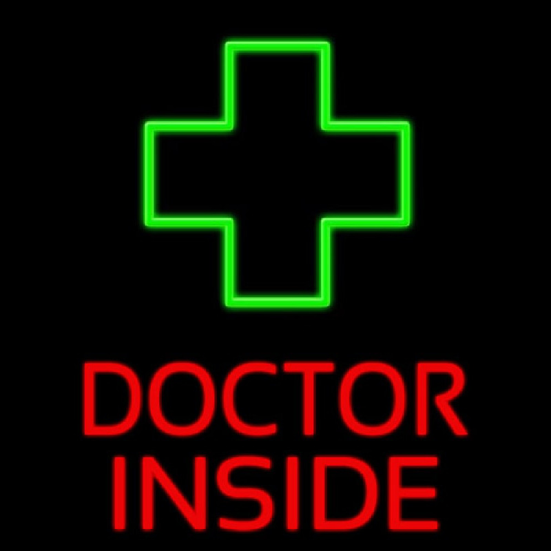 Doctor Inside Neon Sign